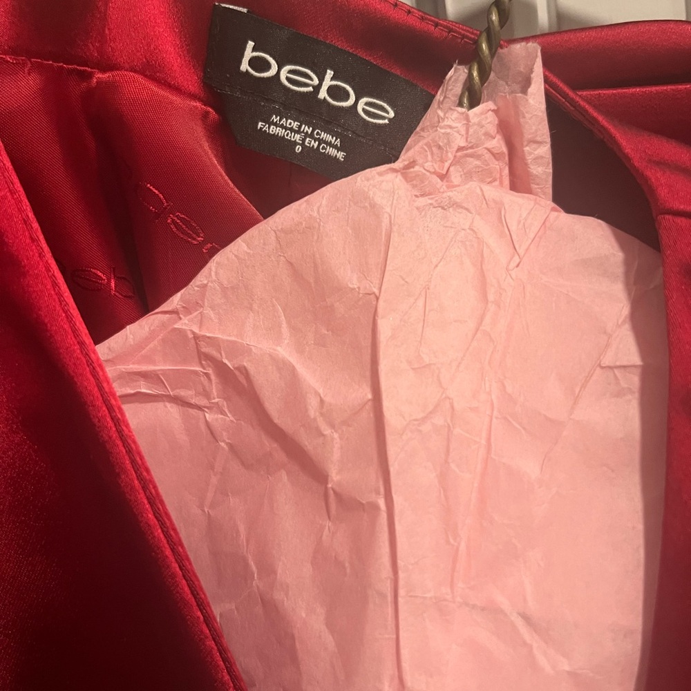 Bebe Scarlet Satin Pants & Jacket